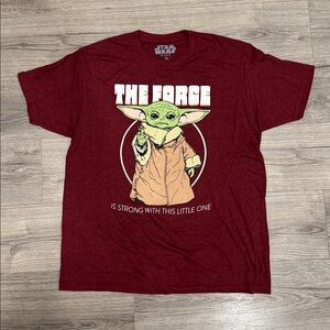 Star Wars The Force Grogu Baby Yoda Men’s Tee Size Extra Large